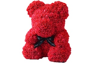 Roseal CuteBear Regalo de Oso de Rosas Rojas