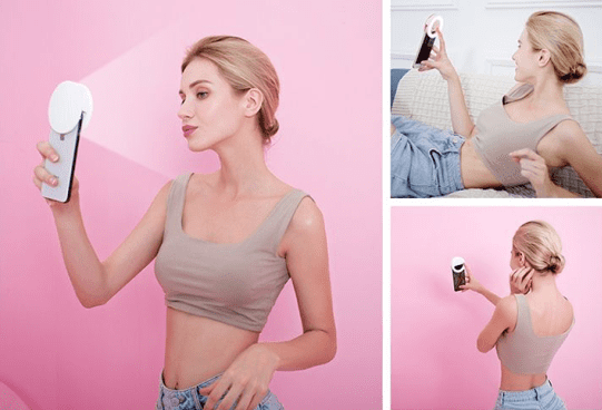 BrightSelfie Pro La traducción al español mexicano sería: Luz de Anillo para Selfies