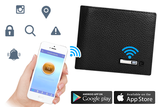 Louis Blanc Smart-Wallet Cartera de moda inteligente